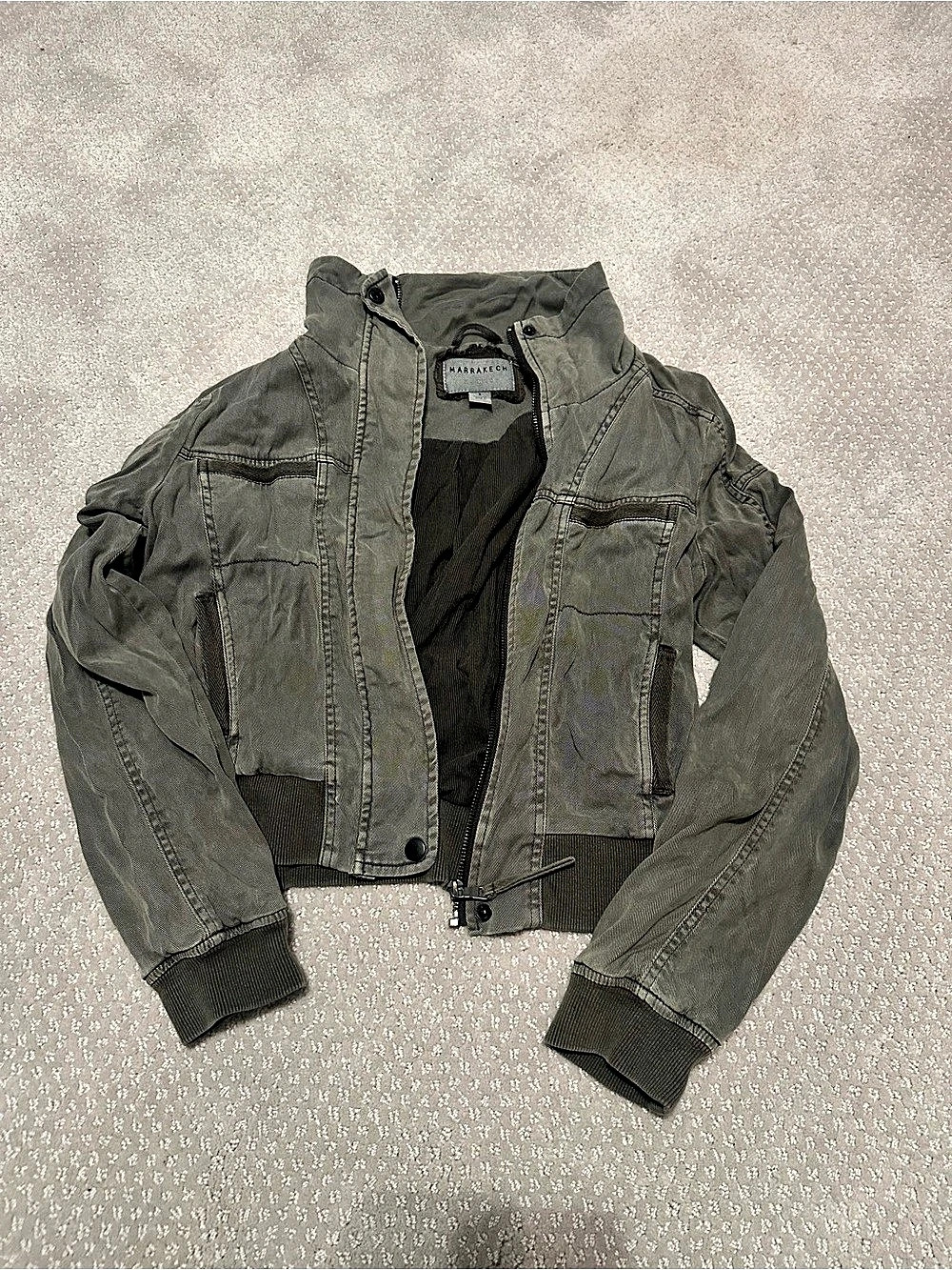 Marrakech Utility Jacket Gray Size Small